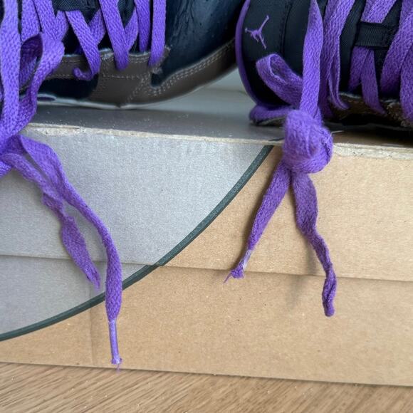 Nike Air Jordan 1 Mid Palomino Purple/Mocha Kids Sneakers - SZ 2.5 Y - Picture 6 of 12